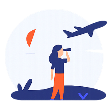 Ilustración de planificación estratégica con metas y públicos definidos para publicidad exterior OOH