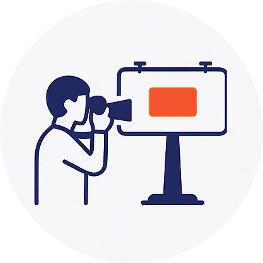 Fotografía de espectacular publicitario con evidencia de instalación y supervisión OOH Media México